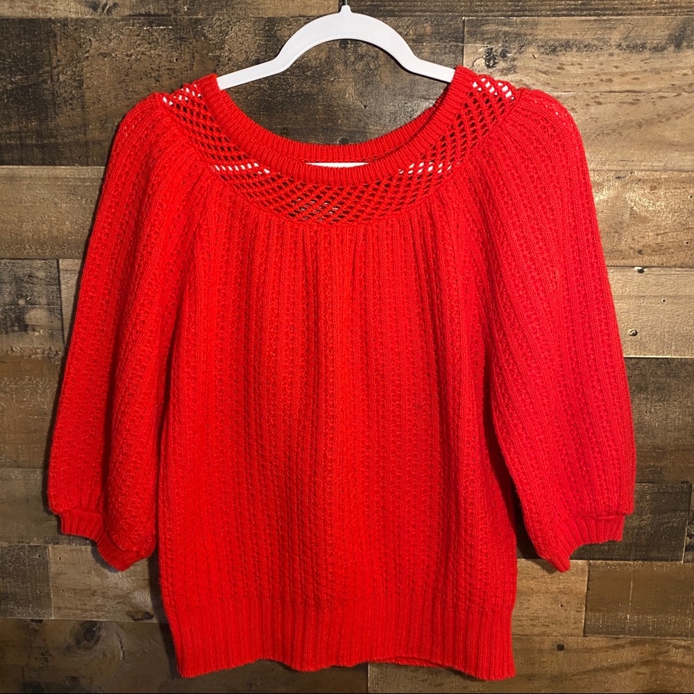 Brand:Made Moiselle Knitwear Size:L Color: Red